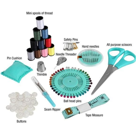 Sew and Repair Travel Kit, 140 Pieces in Each Kit, 3 Pack of Sew Kits - Picture 5 of 5